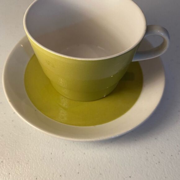 3 vintage premiere deluxe 0940 cups and saucers made in Japan mid century modern - Picture 3 of 6